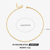 Wholesale Stainless Steel And Titanium Steel Geometric Round Bone Chain Necklace With Electroplating For Women