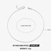 Wholesale Stainless Steel And Titanium Steel Geometric Round Bone Chain Necklace With Electroplating For Women