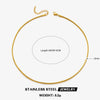 Wholesale Stainless Steel And Titanium Steel Geometric Round Bone Chain Necklace With Electroplating For Women