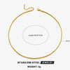 Wholesale Stainless Steel And Titanium Steel Geometric Round Bone Chain Necklace With Electroplating For Women