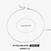 Wholesale Stainless Steel And Titanium Steel Geometric Round Bone Chain Necklace With Electroplating For Women
