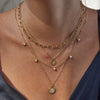 Wholesale Stainless Steel And Titanium Steel Geometric Star Pendant Necklace For Women With Electroplating