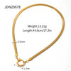 Wholesale Stainless Steel And Titanium Steel Gold Necklace With Geometric Style Cuban Clavicle Chain Electroplated