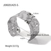 Wholesale Stainless Steel And Titanium Steel Hammer Pattern Wide Surface Exaggerated Personality Bracelet Jewelry With Electroplating