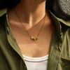 Wholesale Stainless Steel And Titanium Steel Heart Shape Pendant Ochain Necklace For Women Electroplated Simple Style