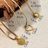 Wholesale Stainless Steel And Titanium Steel Heartshaped Vintage Ushape Cross Chain Necklace Unisex Electroplated