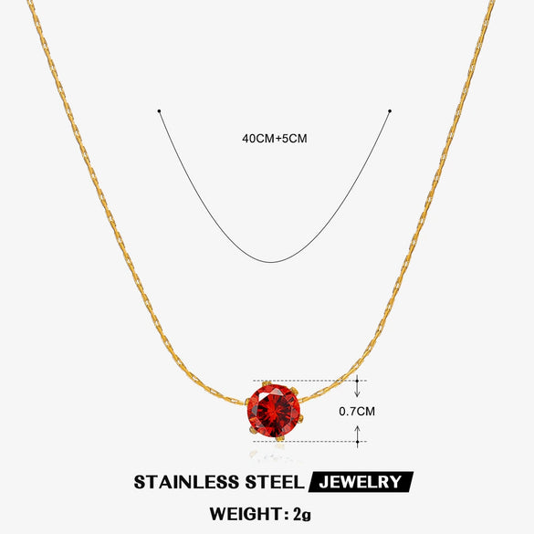 Wholesale Stainless Steel And Titanium Steel Hip Hop Claw Necklace With Geometric Zircon Inlay And Electroplating For Women