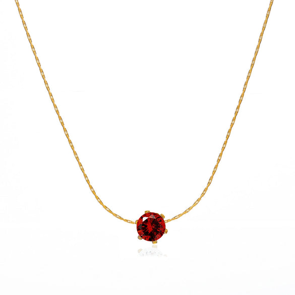 Wholesale Stainless Steel And Titanium Steel Hip Hop Claw Necklace With Geometric Zircon Inlay And Electroplating For Women