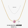 Wholesale Stainless Steel And Titanium Steel Hip Hop Claw Necklace With Geometric Zircon Inlay And Electroplating For Women