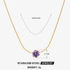 Wholesale Stainless Steel And Titanium Steel Hip Hop Claw Necklace With Geometric Zircon Inlay And Electroplating For Women