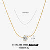 Wholesale Stainless Steel And Titanium Steel Hip Hop Claw Necklace With Geometric Zircon Inlay And Electroplating For Women