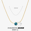 Wholesale Stainless Steel And Titanium Steel Hip Hop Claw Necklace With Geometric Zircon Inlay And Electroplating For Women