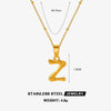 Wholesale Stainless Steel And Titanium Steel Ins Style Letter Pendant Necklace With Electroplating And Cross Chain For Women
