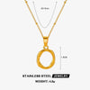 Wholesale Stainless Steel And Titanium Steel Ins Style Letter Pendant Necklace With Electroplating And Cross Chain For Women