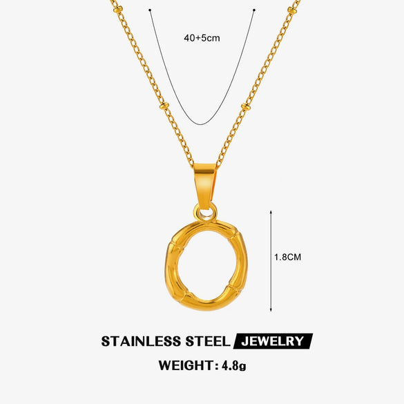 Wholesale Stainless Steel And Titanium Steel Ins Style Letter Pendant Necklace With Electroplating And Cross Chain For Women