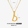 Wholesale Stainless Steel And Titanium Steel Ins Style Letter Pendant Necklace With Electroplating And Cross Chain For Women