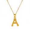 Wholesale Stainless Steel And Titanium Steel Ins Style Letter Pendant Necklace With Electroplating And Cross Chain For Women
