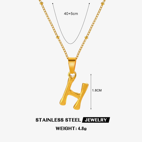 Wholesale Stainless Steel And Titanium Steel Ins Style Letter Pendant Necklace With Electroplating And Cross Chain For Women