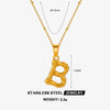 Wholesale Stainless Steel And Titanium Steel Ins Style Letter Pendant Necklace With Electroplating And Cross Chain For Women