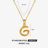 Wholesale Stainless Steel And Titanium Steel Ins Style Letter Pendant Necklace With Electroplating And Cross Chain For Women