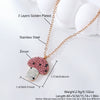 Wholesale Stainless Steel And Titanium Steel Insect And Mushroom Pendant Necklace For Women With Electroplating Light Luxury Style