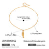 Wholesale Stainless Steel And Titanium Steel Jewelry Geometric Necklace With Electroplating For Women