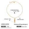 Wholesale Stainless Steel And Titanium Steel Jewelry Geometric Necklace With Electroplating For Women