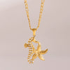 Wholesale Stainless Steel And Titanium Steel Jewelry With Animal Pattern Earrings And Necklace Electroplated