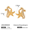 Wholesale Stainless Steel And Titanium Steel Jewelry With Animal Pattern Earrings And Necklace Electroplated