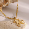 Wholesale Stainless Steel And Titanium Steel Jewelry With Animal Pattern Earrings And Necklace Electroplated