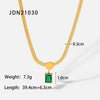 Wholesale Stainless Steel And Titanium Steel Jewelry With Geometric Pattern Electroplated Necklace Earrings Bracelet Ring For Women