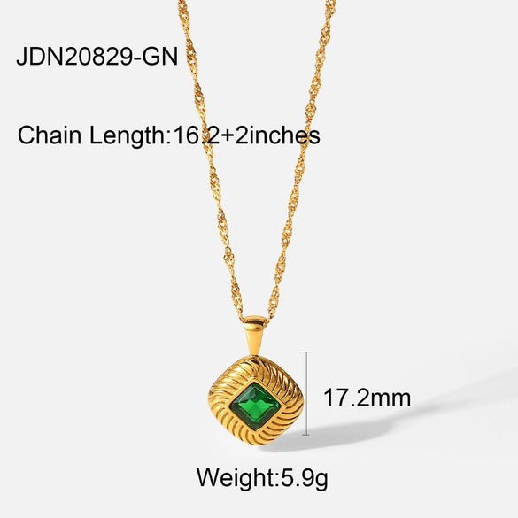 Wholesale Stainless Steel And Titanium Steel Jewelry With Geometric Pattern Electroplated Necklace Earrings Bracelet Ring For Women