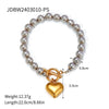 Wholesale Stainless Steel And Titanium Steel Jewelry With Heart Water Drop And Bell Patterns Electroplated Love Necklace And Non Fading Earrings For Women