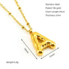 Wholesale Stainless Steel And Titanium Steel Letter Clip Bead Necklace With Polishing Treatment And Fashionable Design