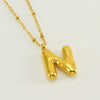 Wholesale Stainless Steel And Titanium Steel Letter Clip Bead Necklace With Polishing Treatment And Fashionable Design