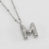 Wholesale Stainless Steel And Titanium Steel Letter Clip Bead Necklace With Polishing Treatment And Fashionable Design