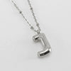 Wholesale Stainless Steel And Titanium Steel Letter Clip Bead Necklace With Polishing Treatment And Fashionable Design