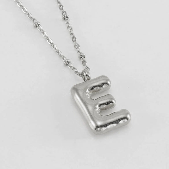 Wholesale Stainless Steel And Titanium Steel Letter Clip Bead Necklace With Polishing Treatment And Fashionable Design