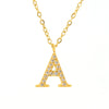 Wholesale Stainless Steel And Titanium Steel Letter Necklace Electroplated Cross Chain Style For Unisex