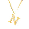 Wholesale Stainless Steel And Titanium Steel Letter Necklace Electroplated Cross Chain Style For Unisex