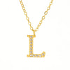 Wholesale Stainless Steel And Titanium Steel Letter Necklace Electroplated Cross Chain Style For Unisex