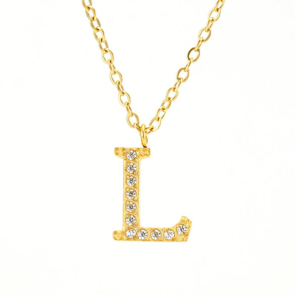 Wholesale Stainless Steel And Titanium Steel Letter Necklace Electroplated Cross Chain Style For Unisex