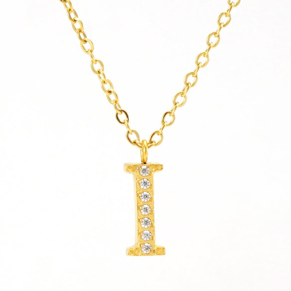 Wholesale Stainless Steel And Titanium Steel Letter Necklace Electroplated Cross Chain Style For Unisex