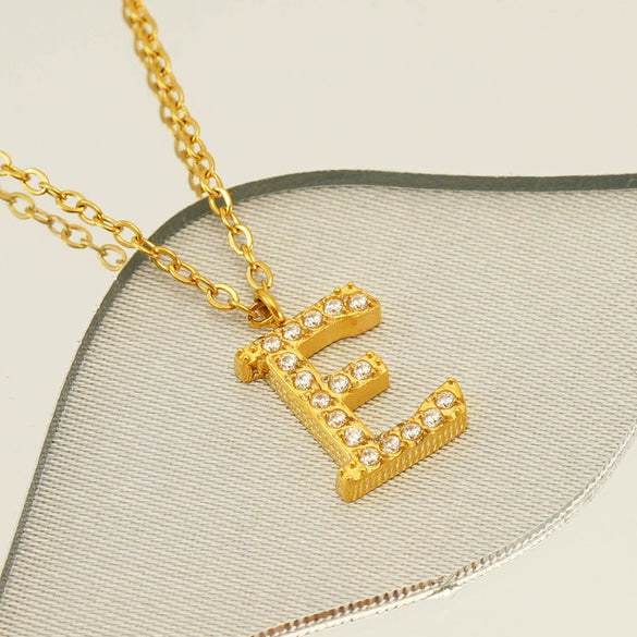 Wholesale Stainless Steel And Titanium Steel Letter Necklace Electroplated Cross Chain Style For Unisex