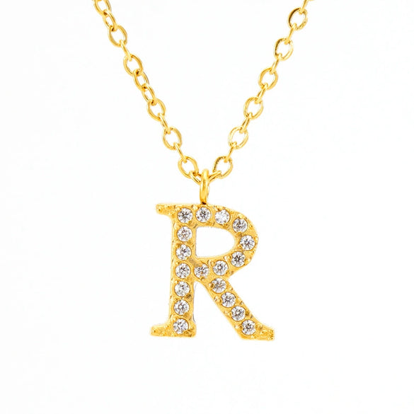 Wholesale Stainless Steel And Titanium Steel Letter Necklace Electroplated Cross Chain Style For Unisex