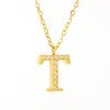 Wholesale Stainless Steel And Titanium Steel Letter Necklace Electroplated Cross Chain Style For Unisex