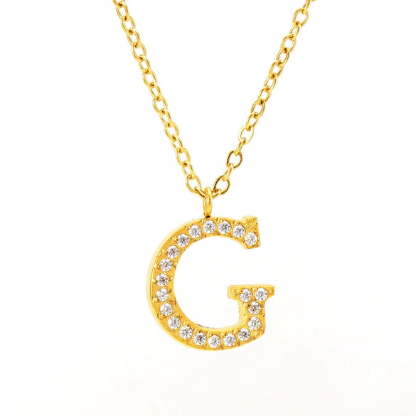Wholesale Stainless Steel And Titanium Steel Letter Necklace Electroplated Cross Chain Style For Unisex