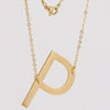 Wholesale 316L Stainless Steel And 316L Stainless Steel Letter Pendant Necklace For Women With Cross Chain And Electroplating Treatment