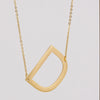 Wholesale 316L Stainless Steel And 316L Stainless Steel Letter Pendant Necklace For Women With Cross Chain And Electroplating Treatment