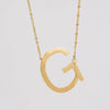 Wholesale 316L Stainless Steel And 316L Stainless Steel Letter Pendant Necklace For Women With Cross Chain And Electroplating Treatment